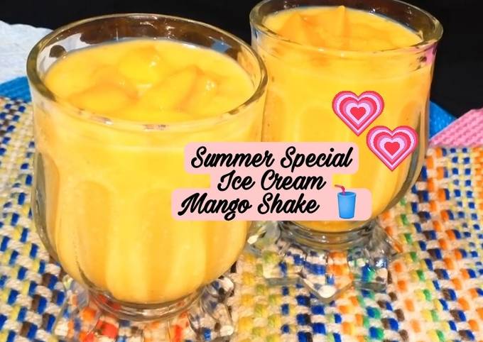Summer Special Ice Cream Mango Shake Recipe By Humna Kitchen And Lifestyle Cookpad