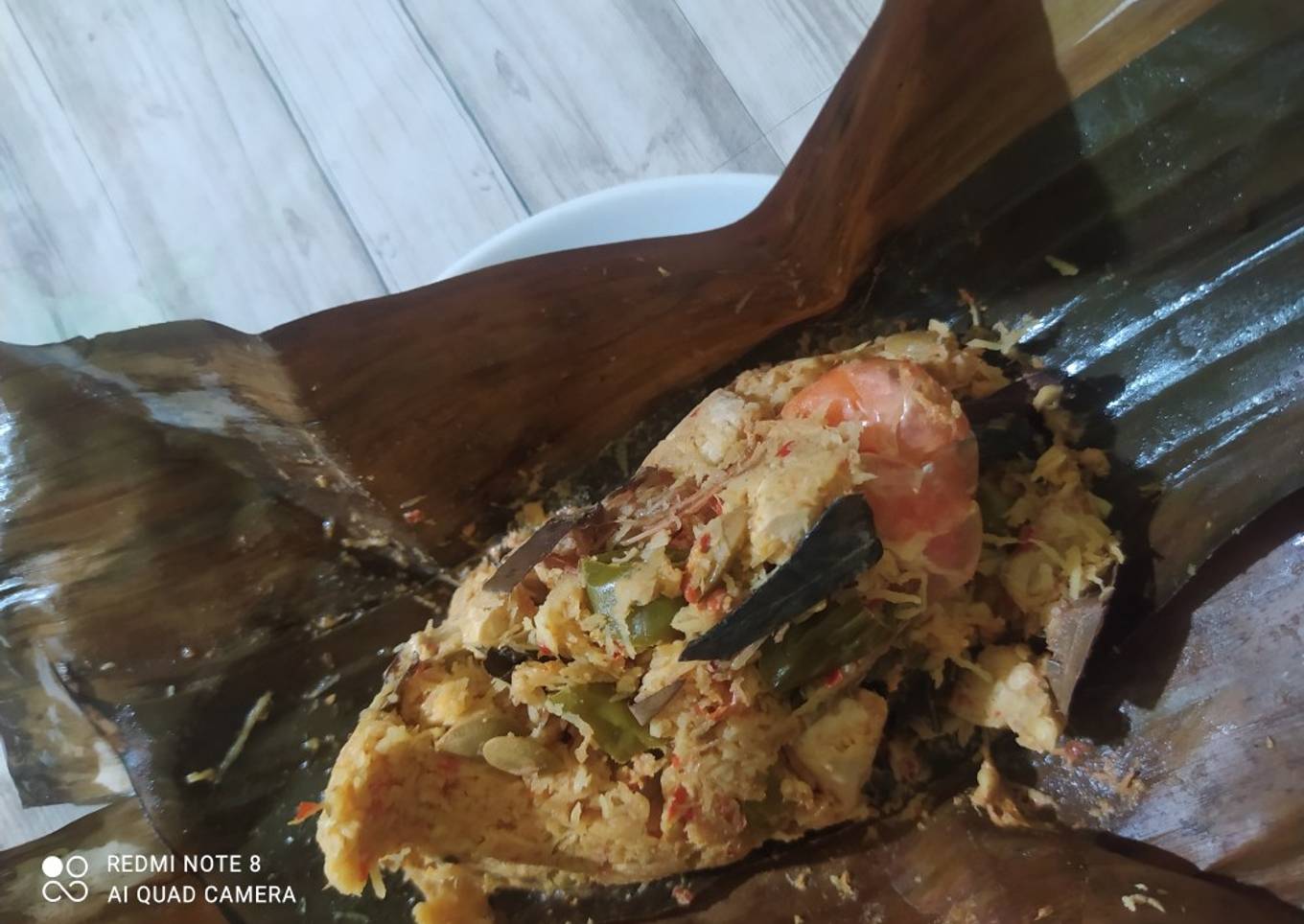 Botok tahu tempe udang