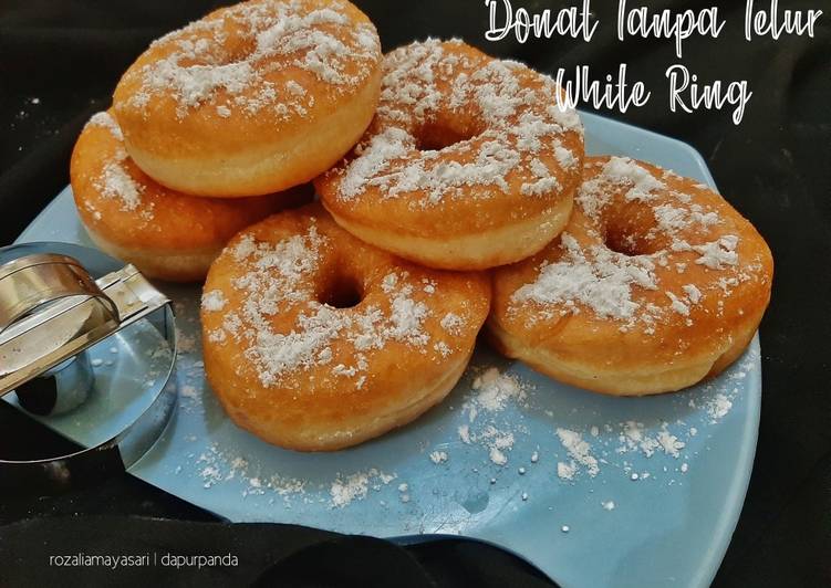 Donat Tanpa Telur White Ring