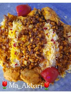 عکسی از دستور مجبوس مرغ (پلو کویتی)