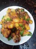 Mix vegetables with chicken