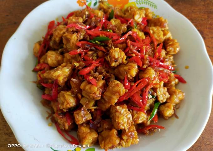 Tempe Goreng Bawang Sambal Embe