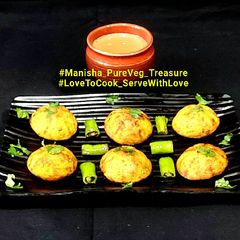 A picture of Mix Vegetable Semolina - Rava Appe - Mix Vegetable Sooji Appe.