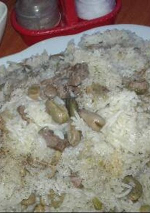 صورة لوصفة فول بالرز 🍴🍚