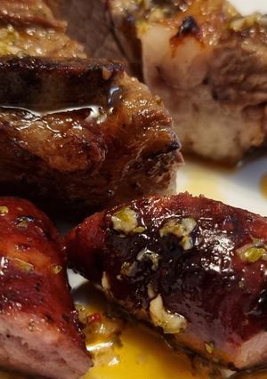 Una foto de Churrasco de Ternera con Criollo al horno