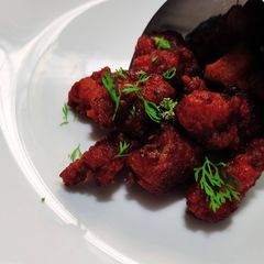 A picture of Chicken Popcorn 65.