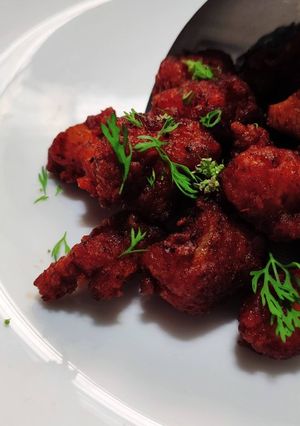 A picture of Chicken Popcorn 65.