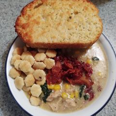 A picture of Instant Pot Chicken Corn Chowder.