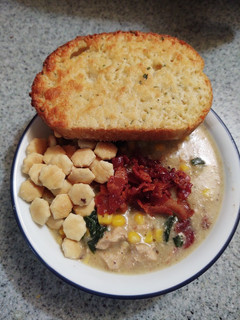 A picture of Instant Pot Chicken Corn Chowder.