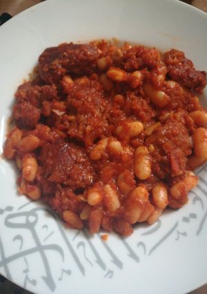 صورة لوصفة فاصوليا بيضاء مطبوخة مع اللحم