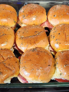 A picture of Hot Italian sub sliders.