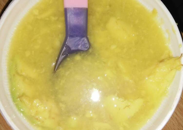 Resep MPASI alpukat + jeruk baby oleh Shafa's Mom - Cookpad