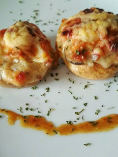 Una foto de Champiñones rellenos