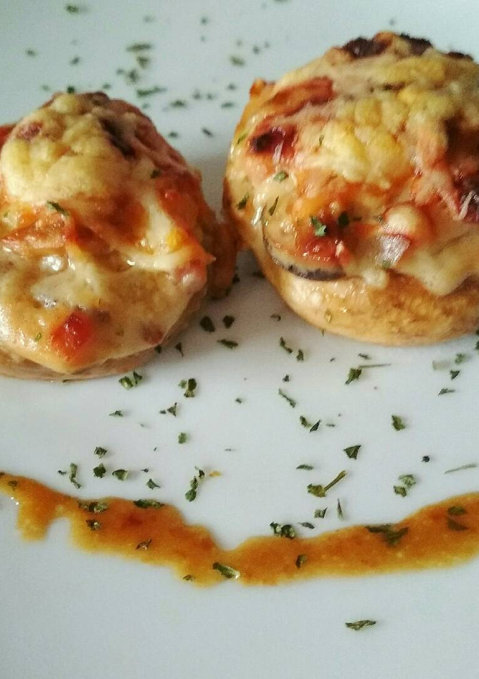 Una foto de Champiñones rellenos