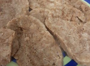 Una foto de Seitán casero hecho con gluten puro