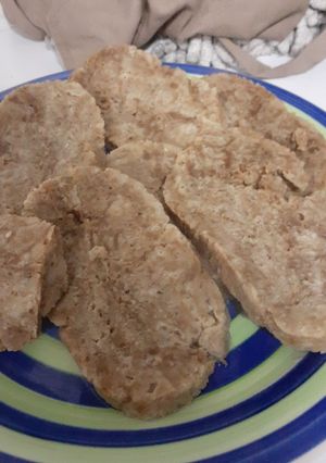 Una foto de Seitán casero hecho con gluten puro
