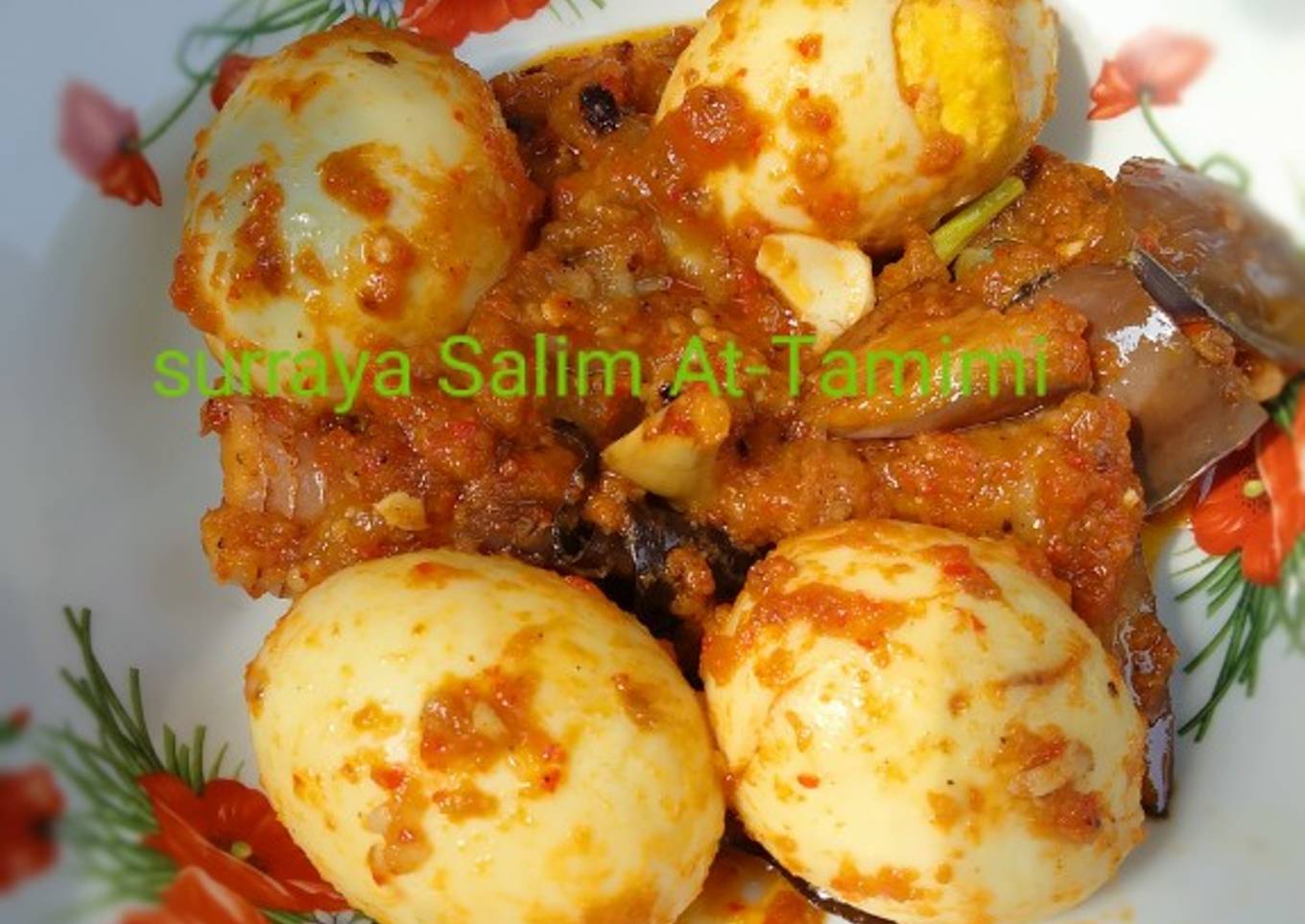 Resep Telur Balado terong 🍆 ungu, Lezat Sekali