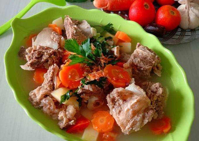 Resep Sup tulang iga sapi oleh Mamah Galang Cookpad