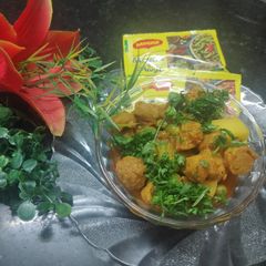 A picture of Soya Chunks Masala 😋.