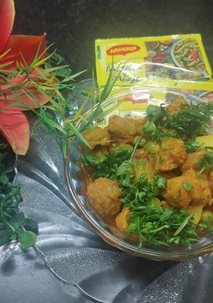 A picture of Soya Chunks Masala 😋.