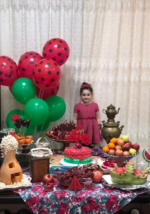 عکسی از دستور سفره یلدا بانو🍉🌺🥳