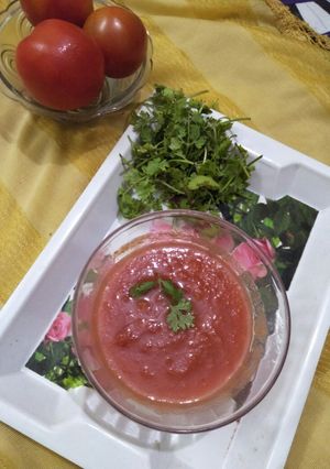स्पाइसी टोमेटो चटनी (Spicy Tomato chutney recipe in Hindi) रेसिपी मुख्य फोटो