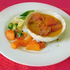 A picture of Papaya sweet pachadi.