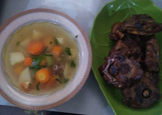 Resep SOP buntut bakar, Bisa Manjain Lidah