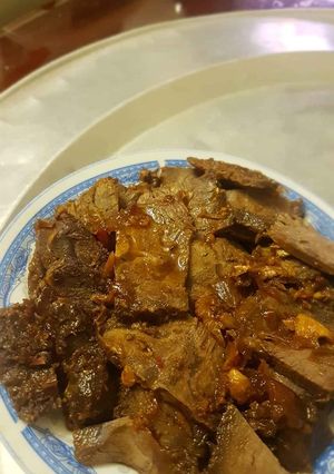 Hình của món Bắp bò kho mật mía.