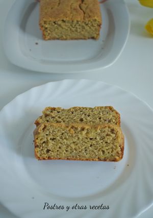 Una foto de Bizcocho de plátano y avena (sin gluten)