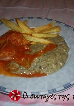 Φωτογραφία της συνταγής Μοσχαράκι κοκκινιστό με πουρέ μελιτζάνας