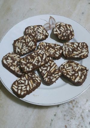 Una foto de Salchichón de chocolate