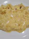 Revoltillo de huevo con leche y queso