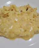 Revoltillo de huevo con leche y queso