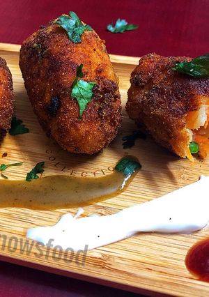 A picture of Winter snacks-Crispy Vegetable Croquettes.