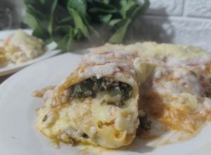 Una foto de 09/07📅🥬Canelones de Espinaca (Dos variantes)🥬