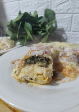 Una foto de 09/07📅🥬Canelones de Espinaca (Dos variantes)🥬