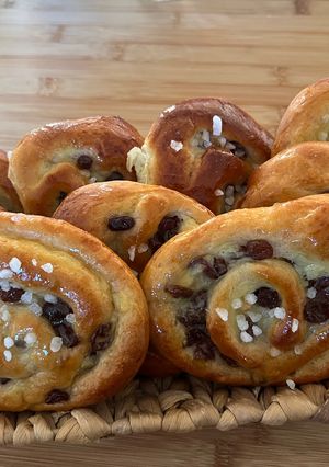 Une photo de Brioche aux raisins