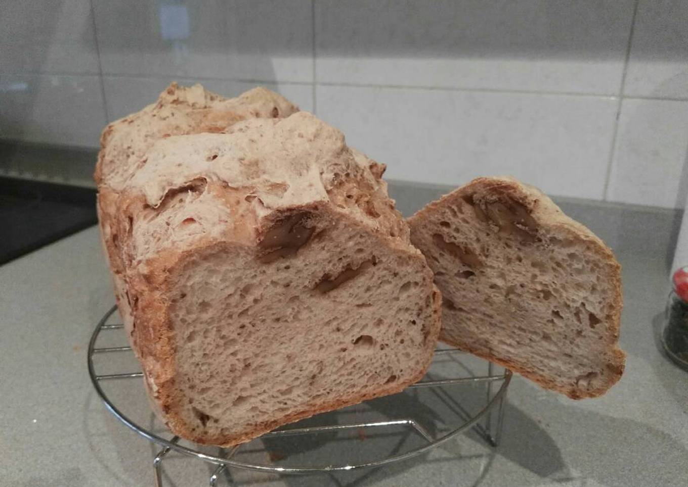 Pan sin gluten con nueces