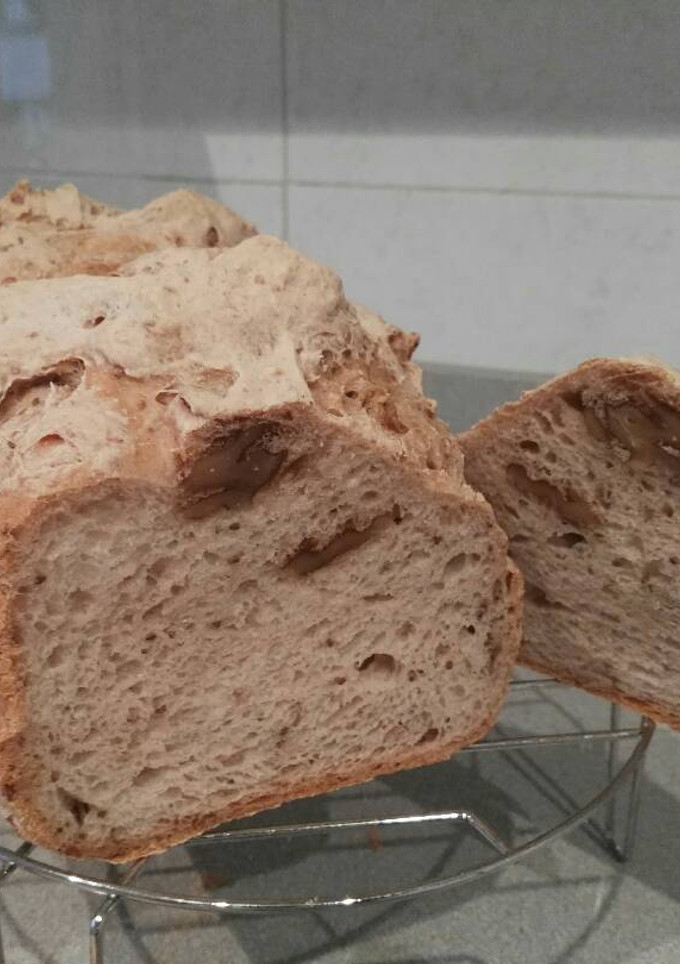 Una foto de Pan sin gluten con nueces