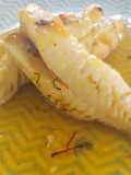 Gallineta en salsa de azafrán