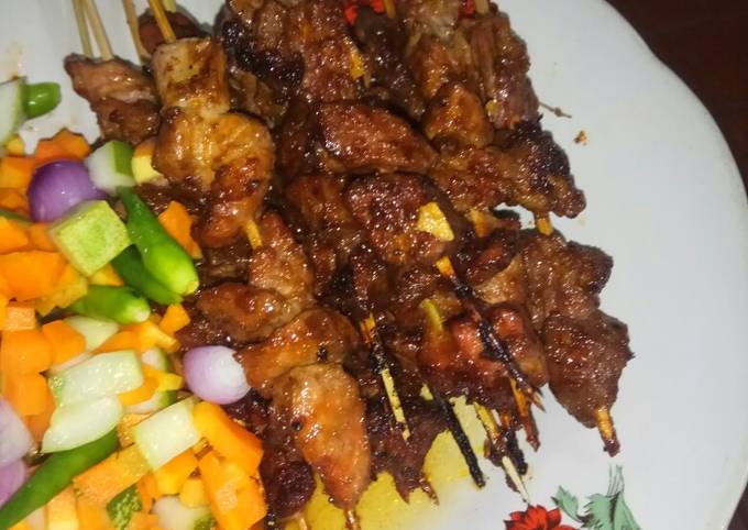 STEP-BY-STEP GUIDE!  How to Make Sate Daging sapi simpel