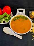 Drumstick Moong dal Tomato Soup - Moringa Moong dal Tamatar Shorba