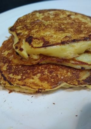Una foto de Pancakes de manzana sin tacc