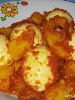 Foto resep Sambel telur rebus + kentang