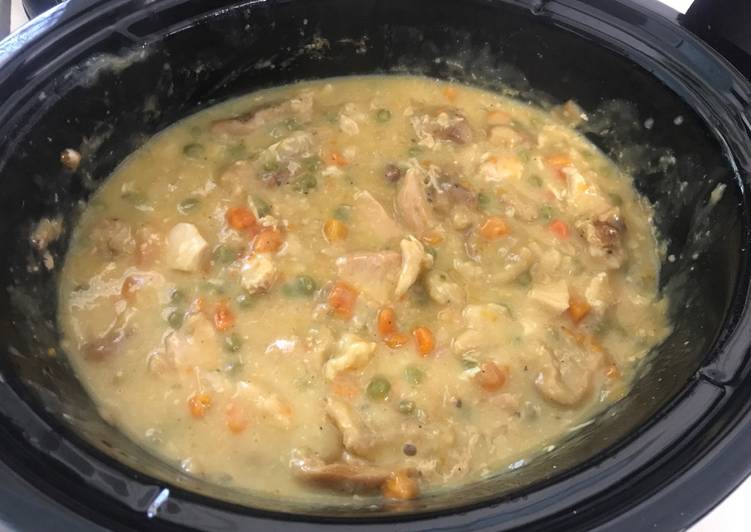 Easiest Way to Prepare Super Quick Homemade Easy crock pot chicken and dumplings