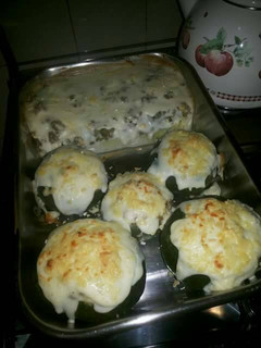 Una foto de Pastel de carne y zapallitos rellenos