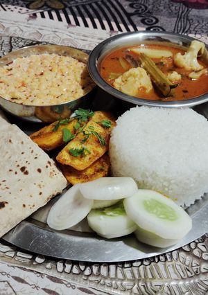A picture of Sindhi Thali.
