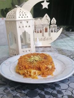 صورة لوصفة كنافه بالجبن والقشطه