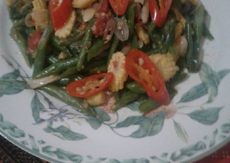 Oseng buncis jagung putren